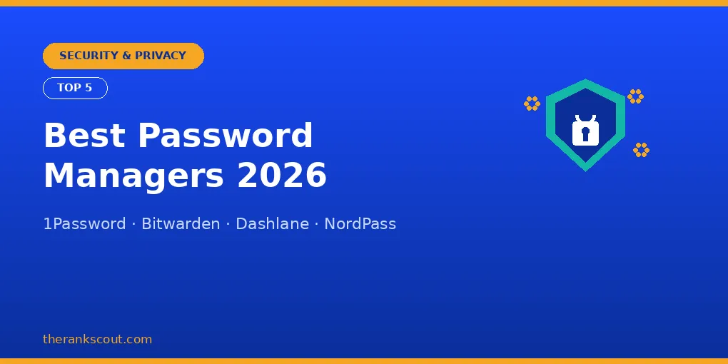 Top 5 Best Password Managers in 2026: Tested for Security, Ease & Family Plans